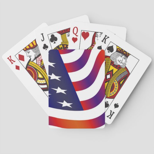 Jeu De Cartes Drapeau américain (dos)