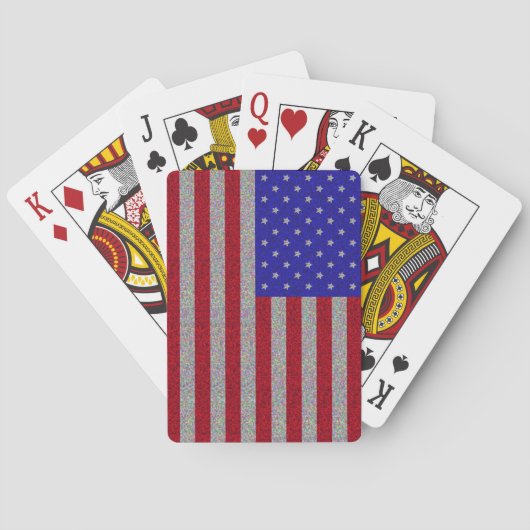 Jeu De Cartes Drapeau américain (dos)