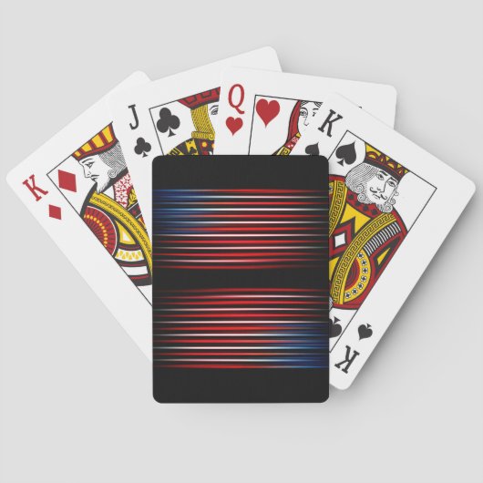 Jeu De Cartes Drapeau Américain (dos)