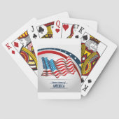 Jeu De Cartes Drapeau américain (dos)