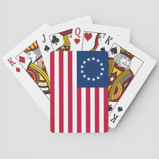 Jeu De Cartes Drapeau américain Betsy Ross (dos)