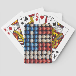 Jeu De Cartes Drapeau américain de baseball