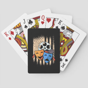 Jeu De Cartes Drapeau américain de l'acteur de théâtre