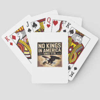 Jeu De Cartes Drapeau américain Décor Pas de rois en Amérique de
