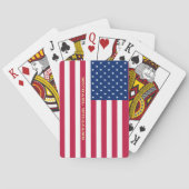 Jeu De Cartes Drapeau américain patriotique Monogramme Poker Jeu (dos)