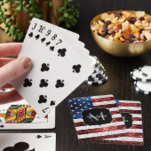 Jeu De Cartes Drapeau américain rouge blanc brillant parties sci (In Situ)