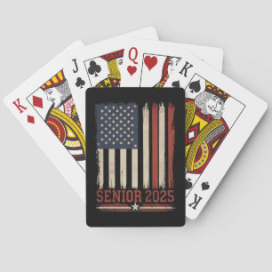 Jeu De Cartes Drapeau américain Senior 2025 USA Promotion de fin