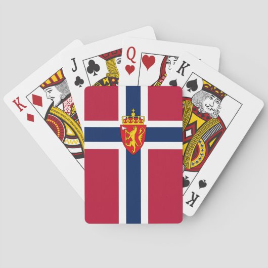 Jeu De Cartes Drapeau/Armoiries de Norvège (dos)