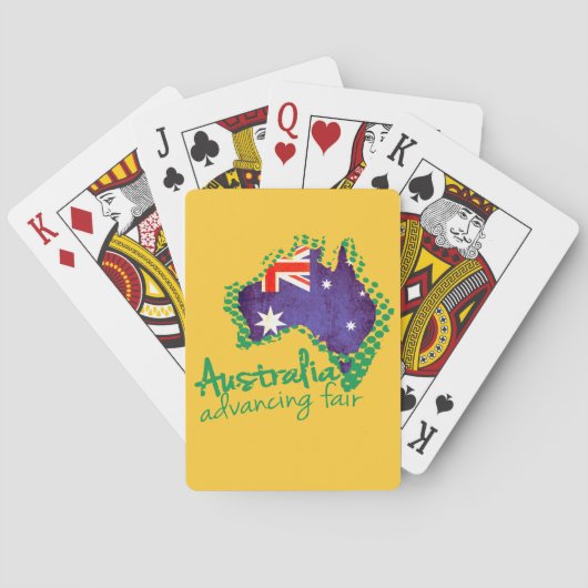 Jeu De Cartes drapeau australien jouant aux cartes (dos)