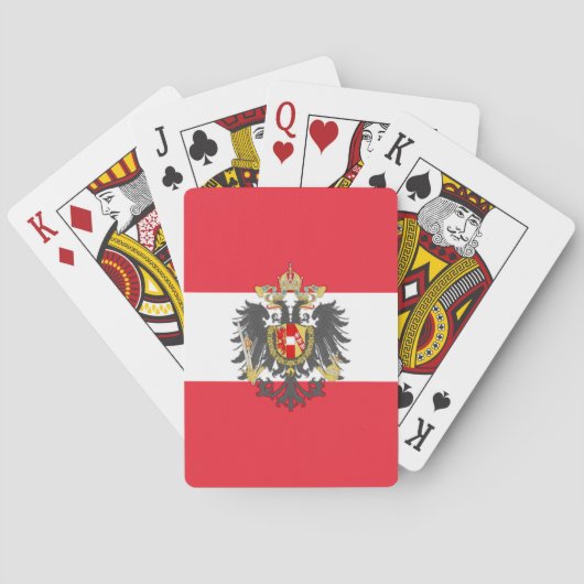 Jeu De Cartes Drapeau autrichien Jouer des cartes (dos)