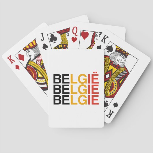 Jeu De Cartes Drapeau BELGIQUE (dos)