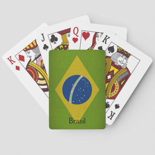Jeu De Cartes Drapeau Brasil (dos)
