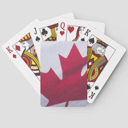 Jeu De Cartes Drapeau canadien. (dos)