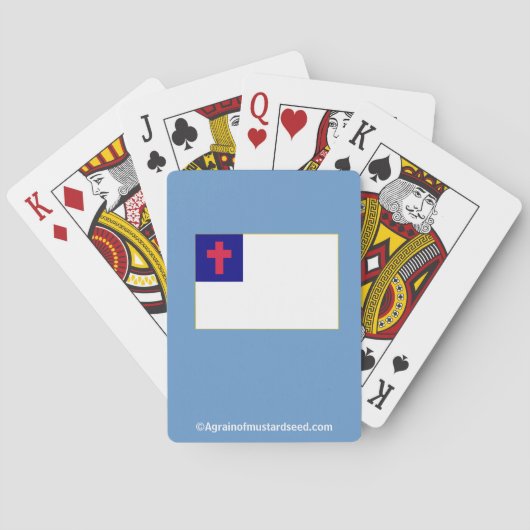 Jeu De Cartes Drapeau chrétien (dos)
