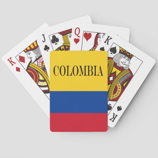 Jeu De Cartes Drapeau Colombie - Bandera De Colombia (dos)