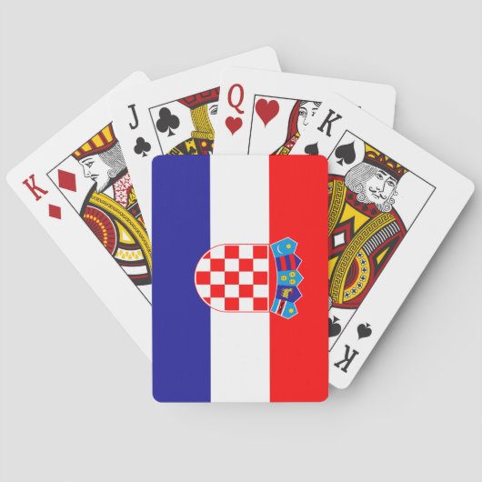 Jeu De Cartes Drapeau croate (dos)