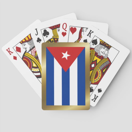 Jeu De Cartes Drapeau Cuba Jouer des cartes (dos)