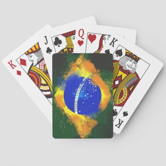 Jeu De Cartes Drapeau de Brésilien du Brésil de BR (dos)