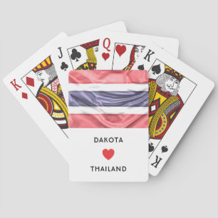 Jeu De Cartes Drapeau de coeur personnalisé en Thaïlande
