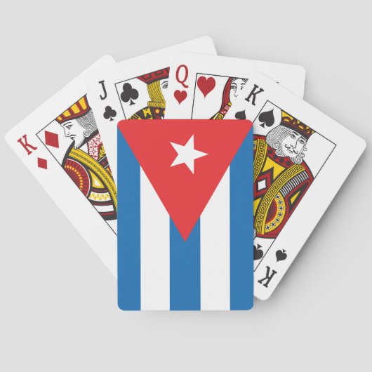 Jeu De Cartes Drapeau de Cuba (dos)