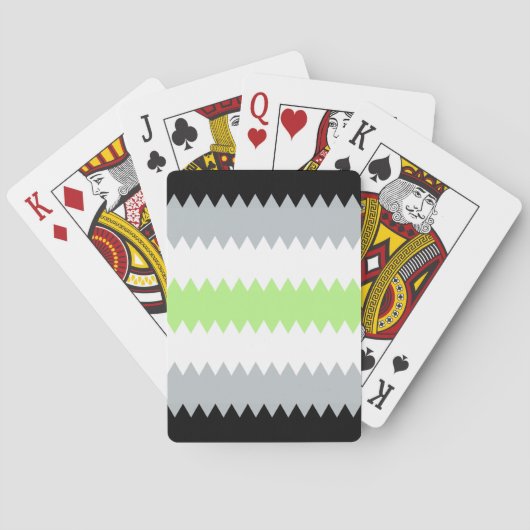 Jeu De Cartes Drapeau de fierté agender abstrait (dos)