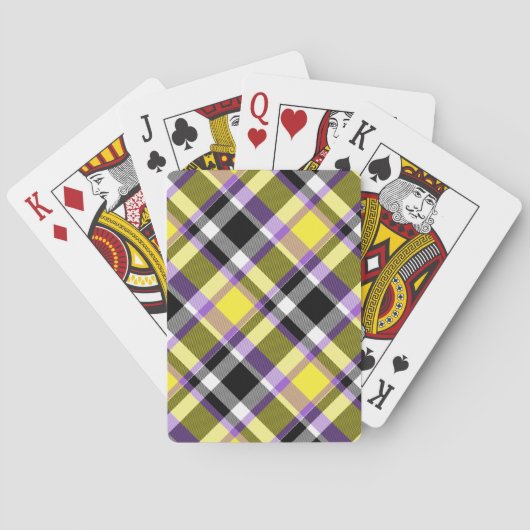 Jeu De Cartes Drapeau de fierté éclectique boho non binaire à ca (dos)