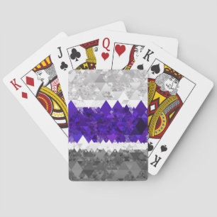 Jeu De Cartes Drapeau de fierté Greygender Boho Géométrique Mod