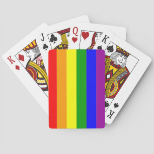 Jeu De Cartes Drapeau de fierté LGBTQIA+ Couleurs arc-en-ciel