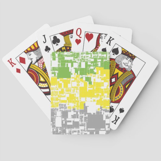 Jeu De Cartes Drapeau de fierté lithromantique abstrait funky gé (dos)