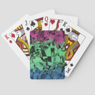 Jeu De Cartes Drapeau de Fierté Polysexuel Groovy Éclectique Rét