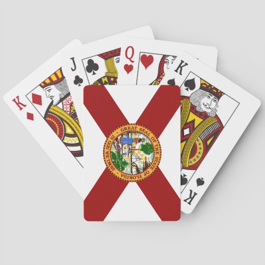 Jeu De Cartes Drapeau de Floride (dos)