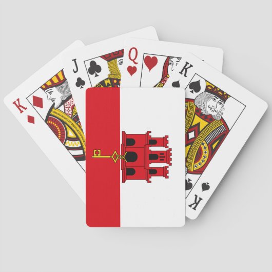 Jeu De Cartes Drapeau de Gibraltar (dos)