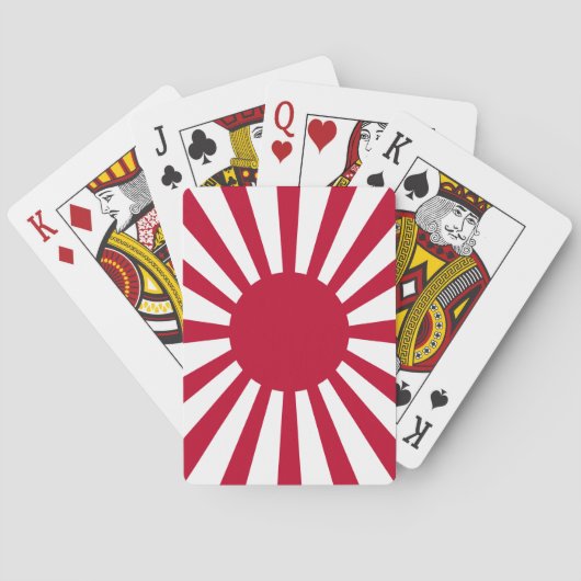 Jeu De Cartes Drapeau de guerre impérial du Japon (dos)
