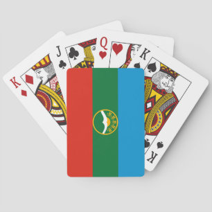 Jeu De Cartes Drapeau de Karatchaïevo-Tcherkessie