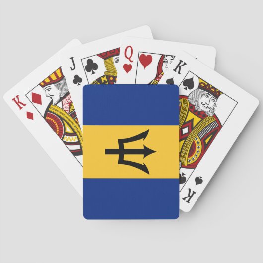 Jeu De Cartes Drapeau de la Barbade (dos)