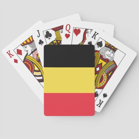 Jeu De Cartes Drapeau de la Belgique (dos)