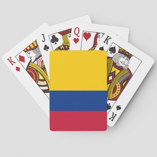 Jeu De Cartes Drapeau de la Colombie (dos)