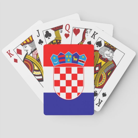 Jeu De Cartes Drapeau de la Croatie (dos)