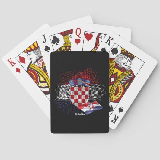 Jeu De Cartes Drapeau de la Croatie (dos)