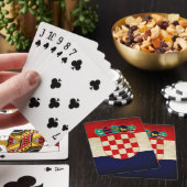 Jeu De Cartes Drapeau de la Croatie (In Situ)