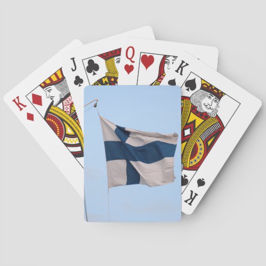 Jeu De Cartes Drapeau de la Finlande (dos)