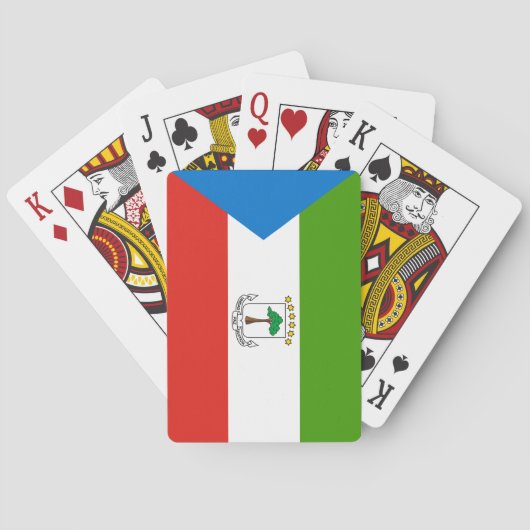 Jeu De Cartes Drapeau de la Guinée équatoriale (dos)
