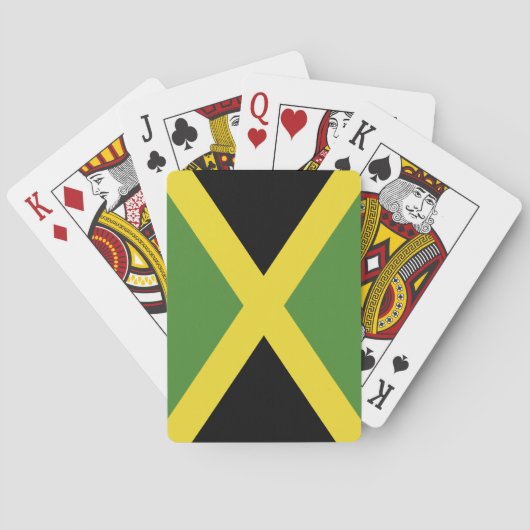 Jeu De Cartes Drapeau de la Jamaïque (dos)