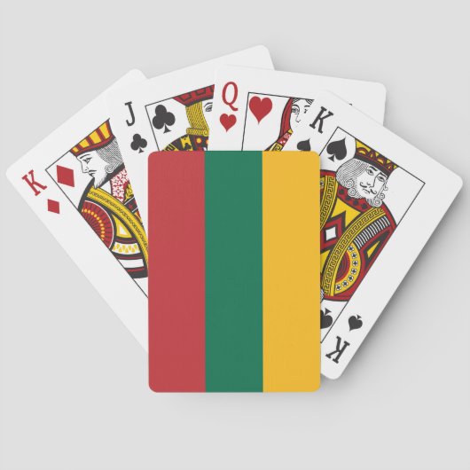 Jeu De Cartes Drapeau de la Lituanie (dos)
