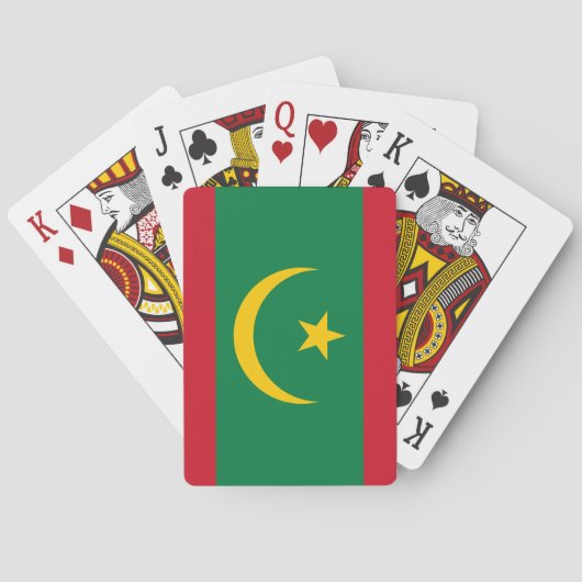 Jeu De Cartes Drapeau de la Mauritanie (dos)