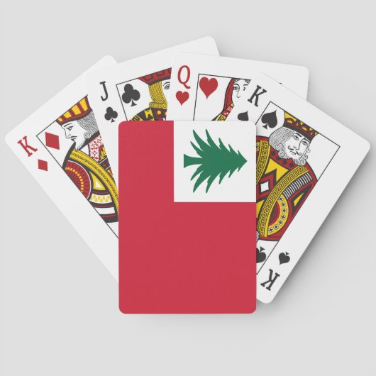 Jeu De Cartes Drapeau de la Nouvelle-Angleterre (dos)