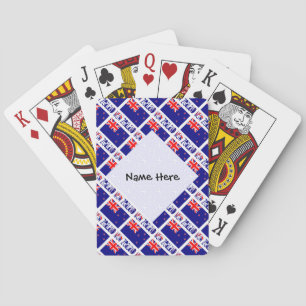 Jeu De Cartes Drapeau de la Nouvelle-Zélande et Néo-Zélandais Ca
