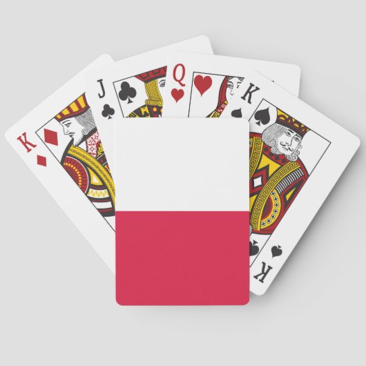 Jeu De Cartes Drapeau de la Pologne (dos)
