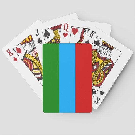 Jeu De Cartes Drapeau de la République de Carélie (dos)