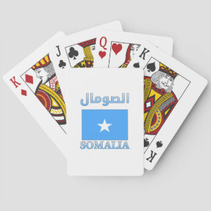 Jeu De Cartes Drapeau de la Somalie الصومال WordArt arabe et ang